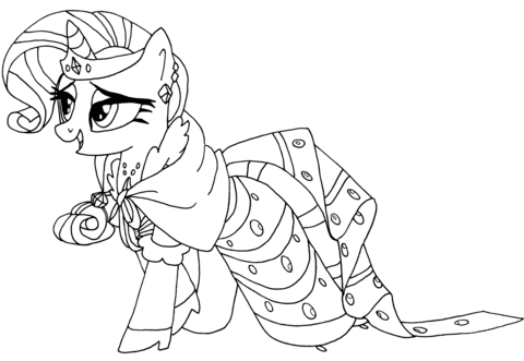 My Little Pony Rarity Coloring Page